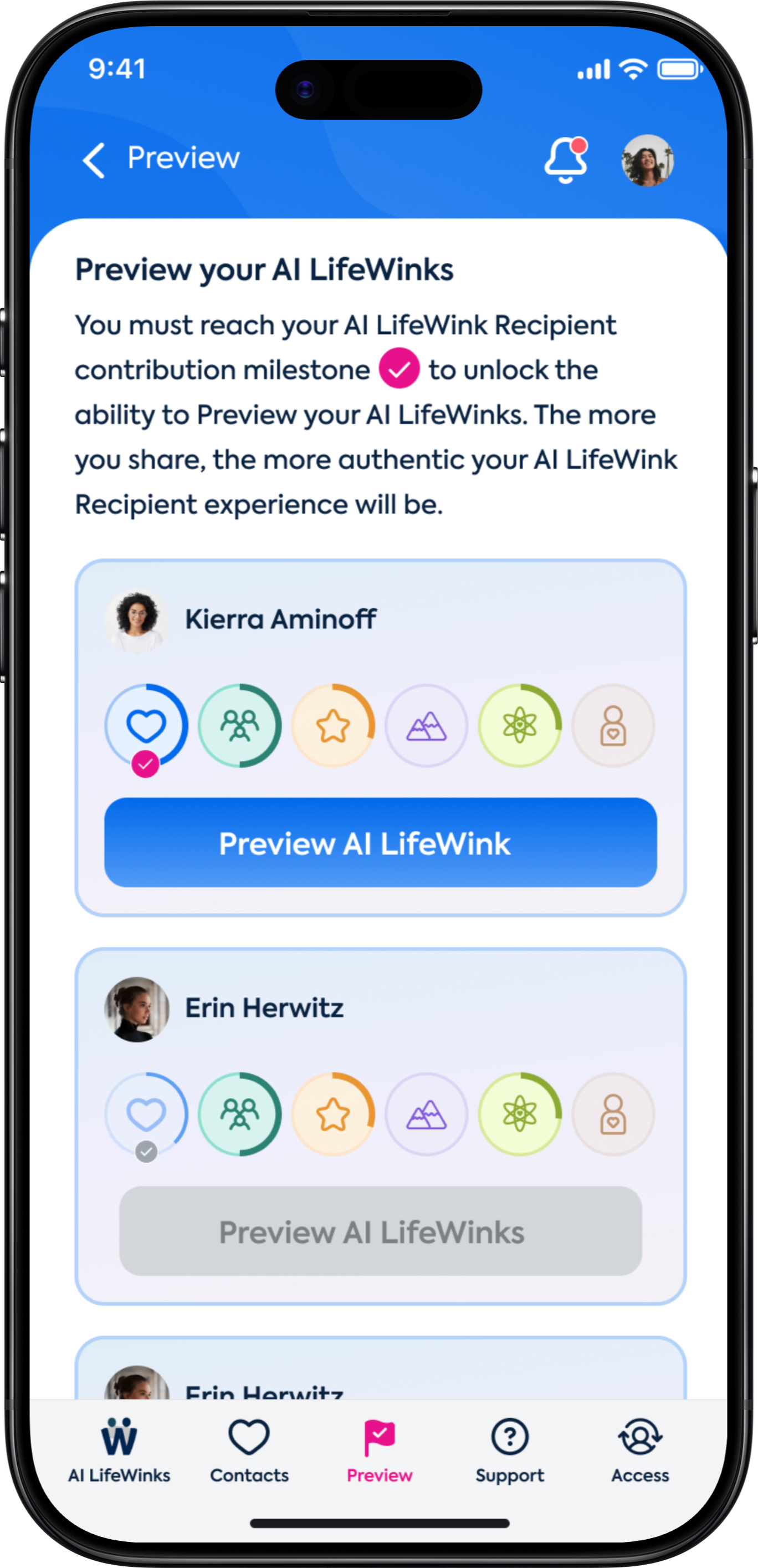 AI Build Over Time - LifeWink App